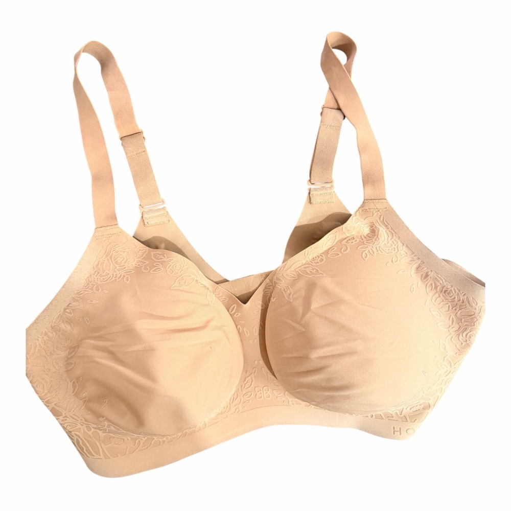 Honey Love Silhouette Roses Bra in Sand Size L - Picture 5 of 16